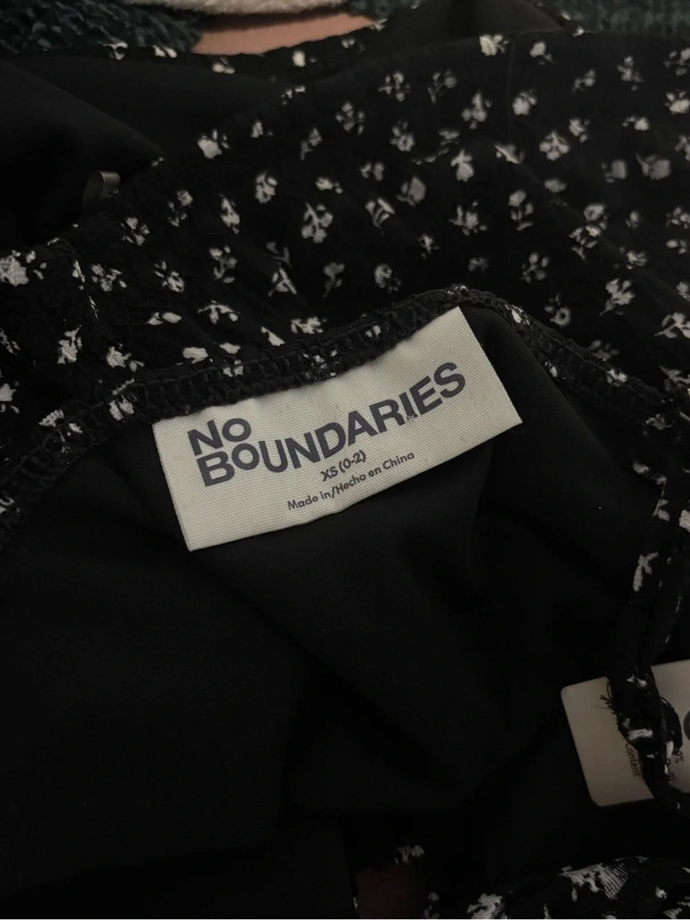 No Boundaries | Black and White 2 piece | Floral Skirt & Front Tied Tank Top